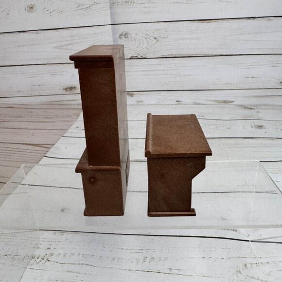 Bandai Maple Town Story 1985 Dining Room China Cabinet Hutch Desk Dollhouse - Picture 4 of 13